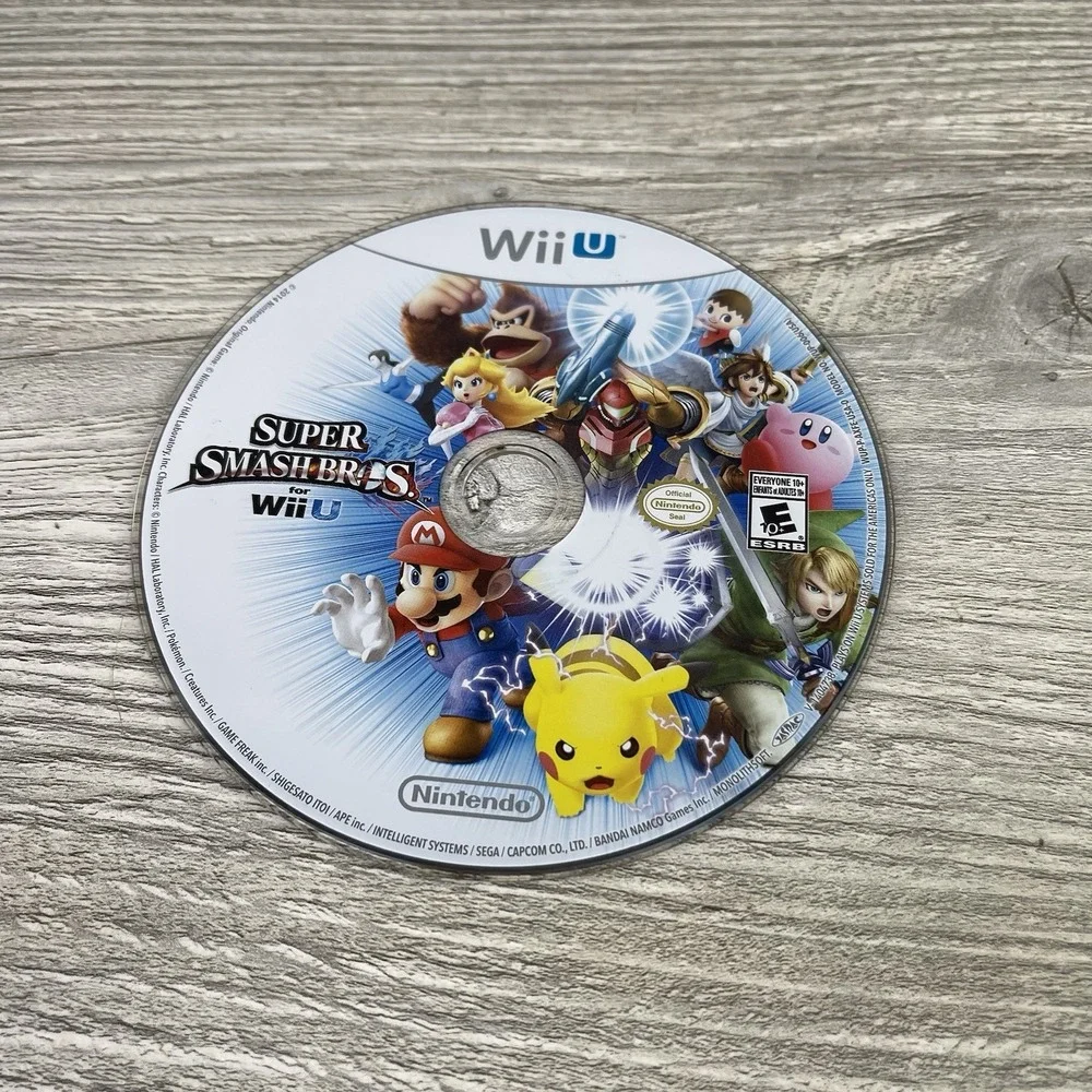 Super Smash Bros. (Nintendo Wii U, 2014) Disc Only - Tested Working